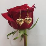 گوشواره آینه ای قلب